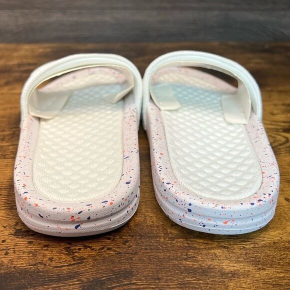 APL Big Logo TechLoom Slide Sandal in White/Impulse Red/Blue Haze.🤍💙 Size 5. N - Picture 12 of 16